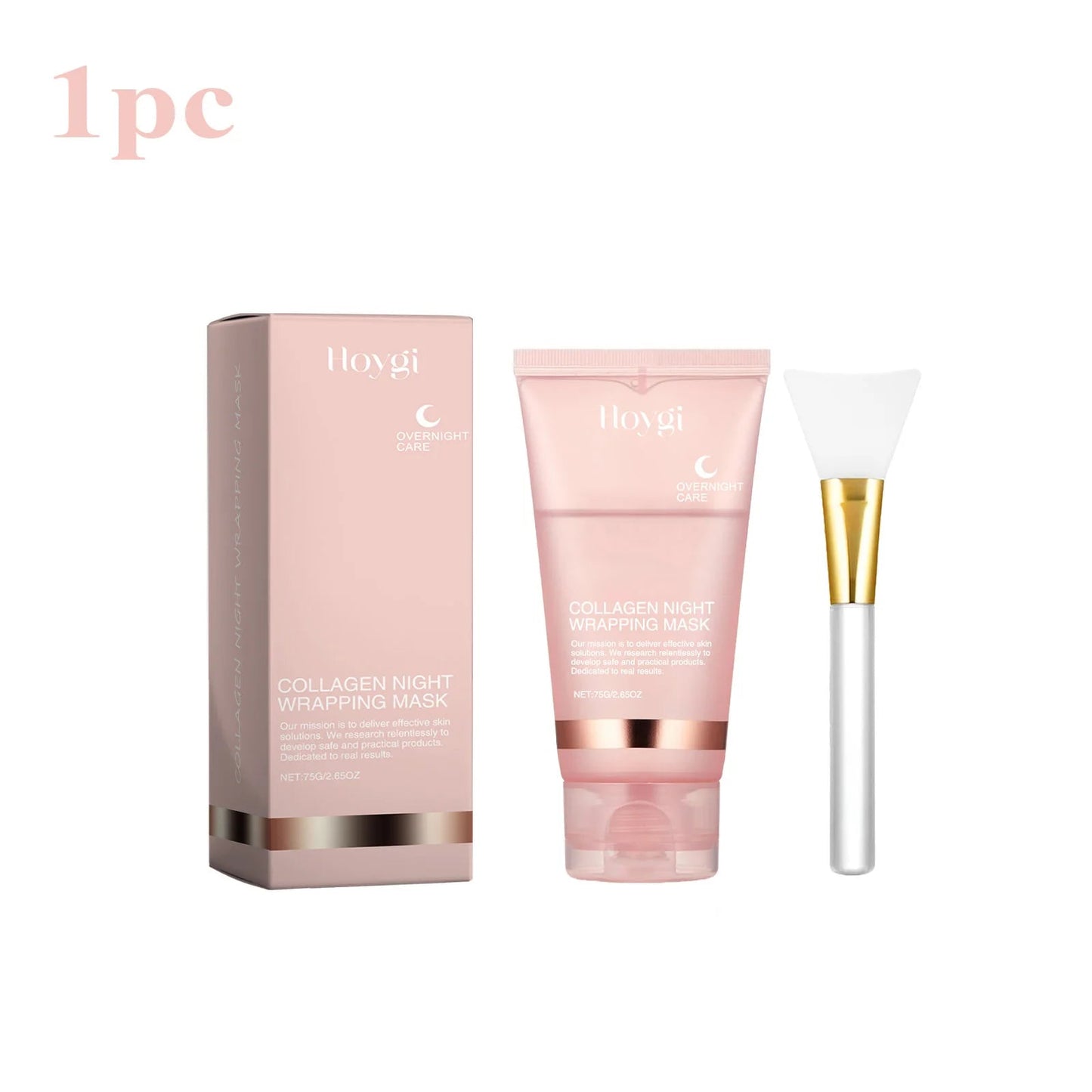 Collagen Overnight Wrapping Peel Off Facial Mask Set Korean Collagen Night Wrapping Mask Deeply Hydrates Night Care Mask Cream NNOS