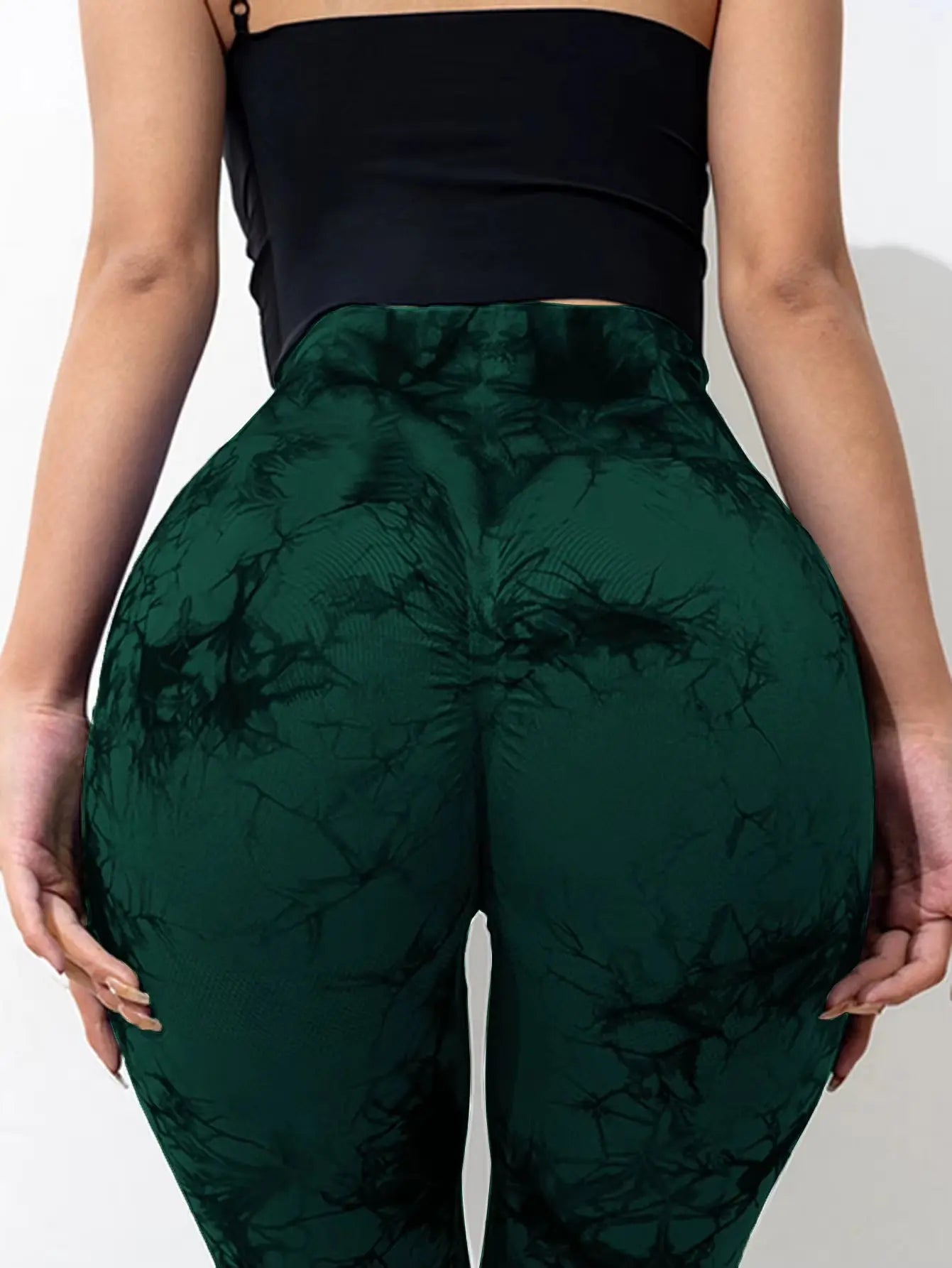 Trendy High-Waisted Tie-Dye Flare Pants for Women - Perfect for Casual Sports and Fitness!