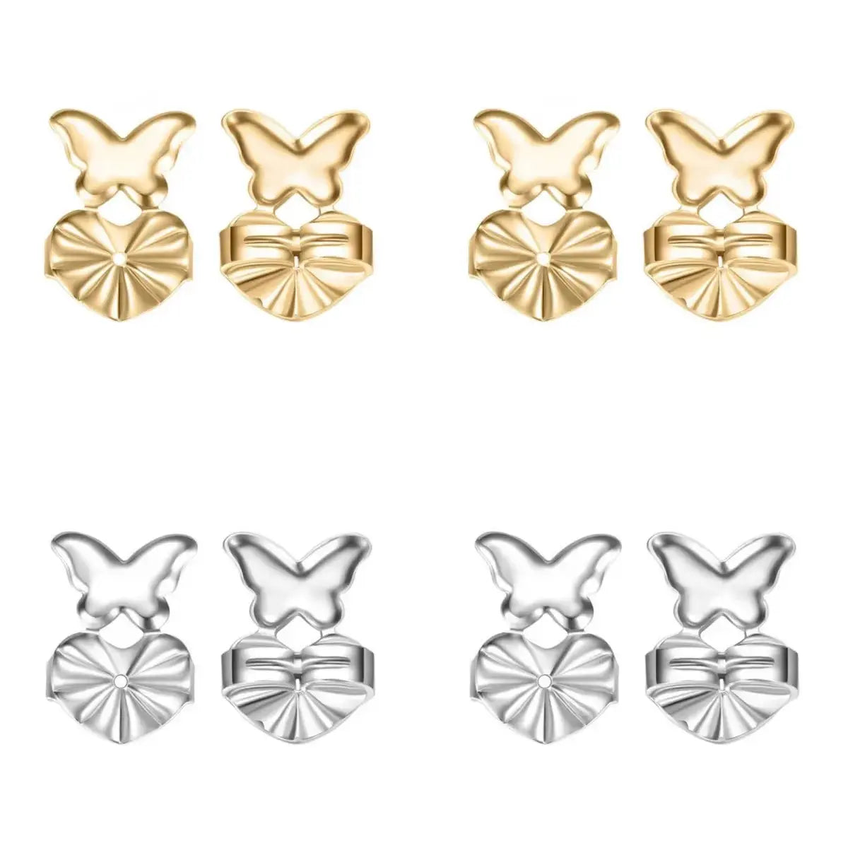 Adjustable Love Heart Stud Earring Lifts for Enhanced Ear Lobe Support and Ornament Display product image