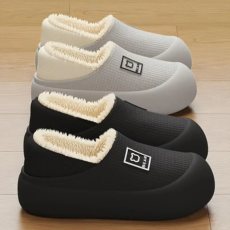 Women’s Slip-On House Slippers – Cozy Indoor/Outdoor Shoes with Non-Slip Sole NNOS
