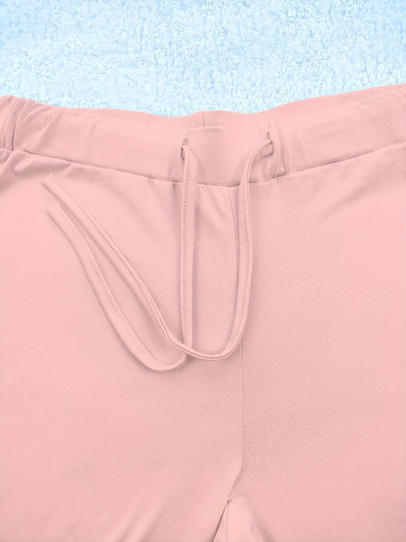 European and American Women's Straight-Leg Flare Pants Classic Personality English Text Print Long Pants 3pcs Set NNOS