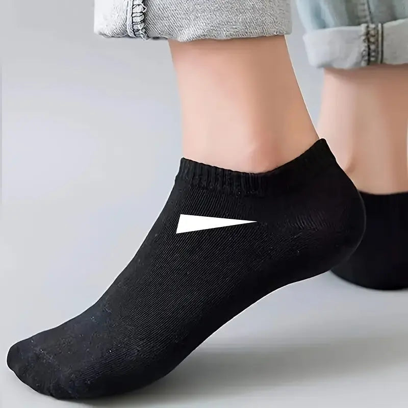 10-Pair Unisex Sock Set – Black, White & Gray Minimalist Everyday Essentials NNOS