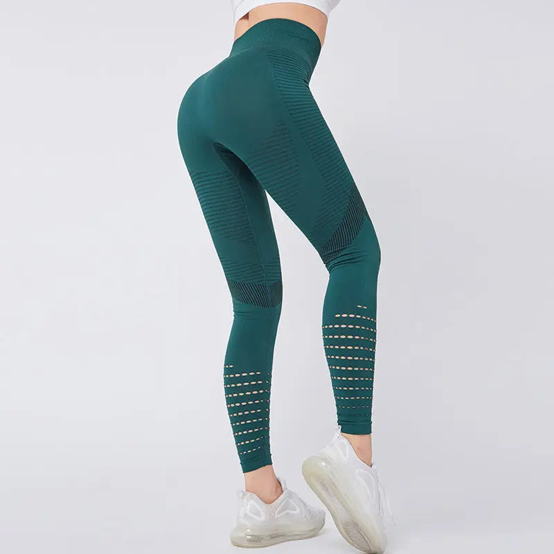 High-Waisted Peach Butt-Lifting Tight Stretch Pants NNOS