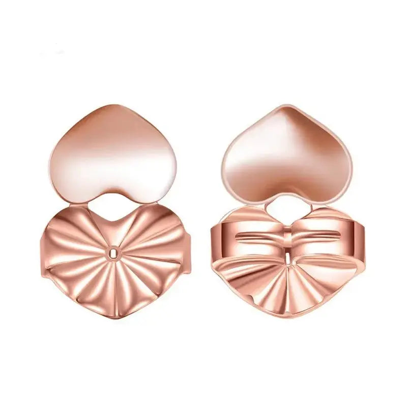 Adjustable Love Heart Stud Earring Lifts for Enhanced Ear Lobe Support and Ornament Display