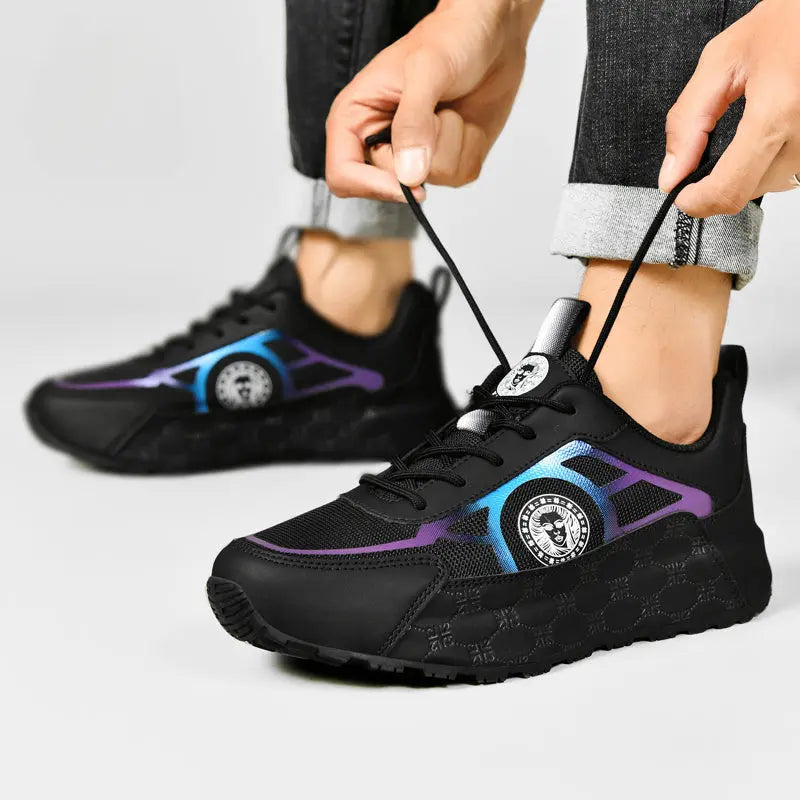 Fashion Sneakers – Breathable Running Shoes with Reflective Accents & Comfort NNOS