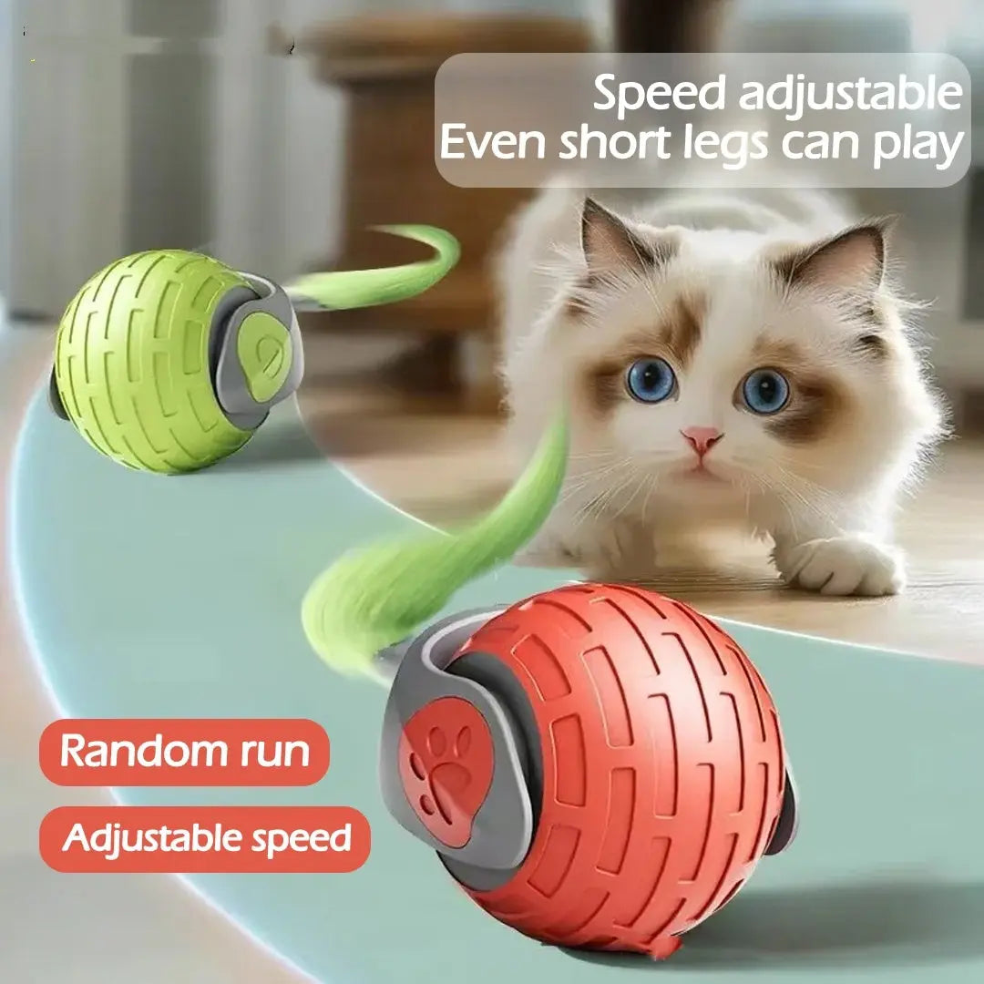 New Interactive Cat Toys Ball Auto Electric Rolling Ball Toys For Cat Kitty Pets Smart Automatic Teaser USB Rechargeable Cat Toy Pet Products product image