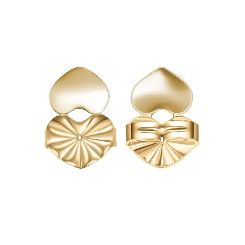 Adjustable Love Heart Stud Earring Lifts for Enhanced Ear Lobe Support and Ornament Display