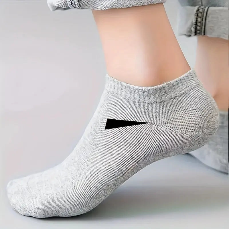 10-Pair Unisex Sock Set – Black, White & Gray Minimalist Everyday Essentials NNOS