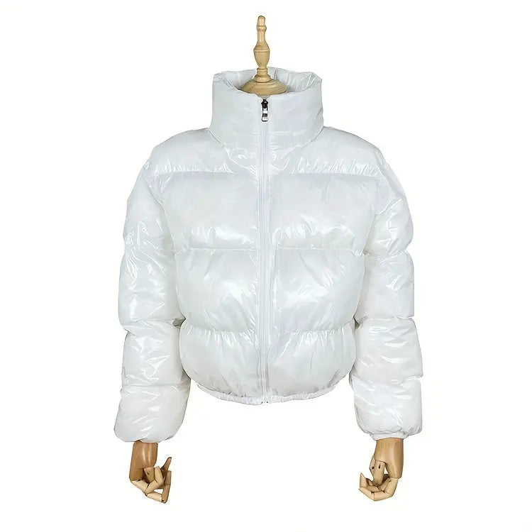 COUTUDI Y2K Bright Puffer Jacket – Women’s Short Coat Korean Streetwear Style NNOS