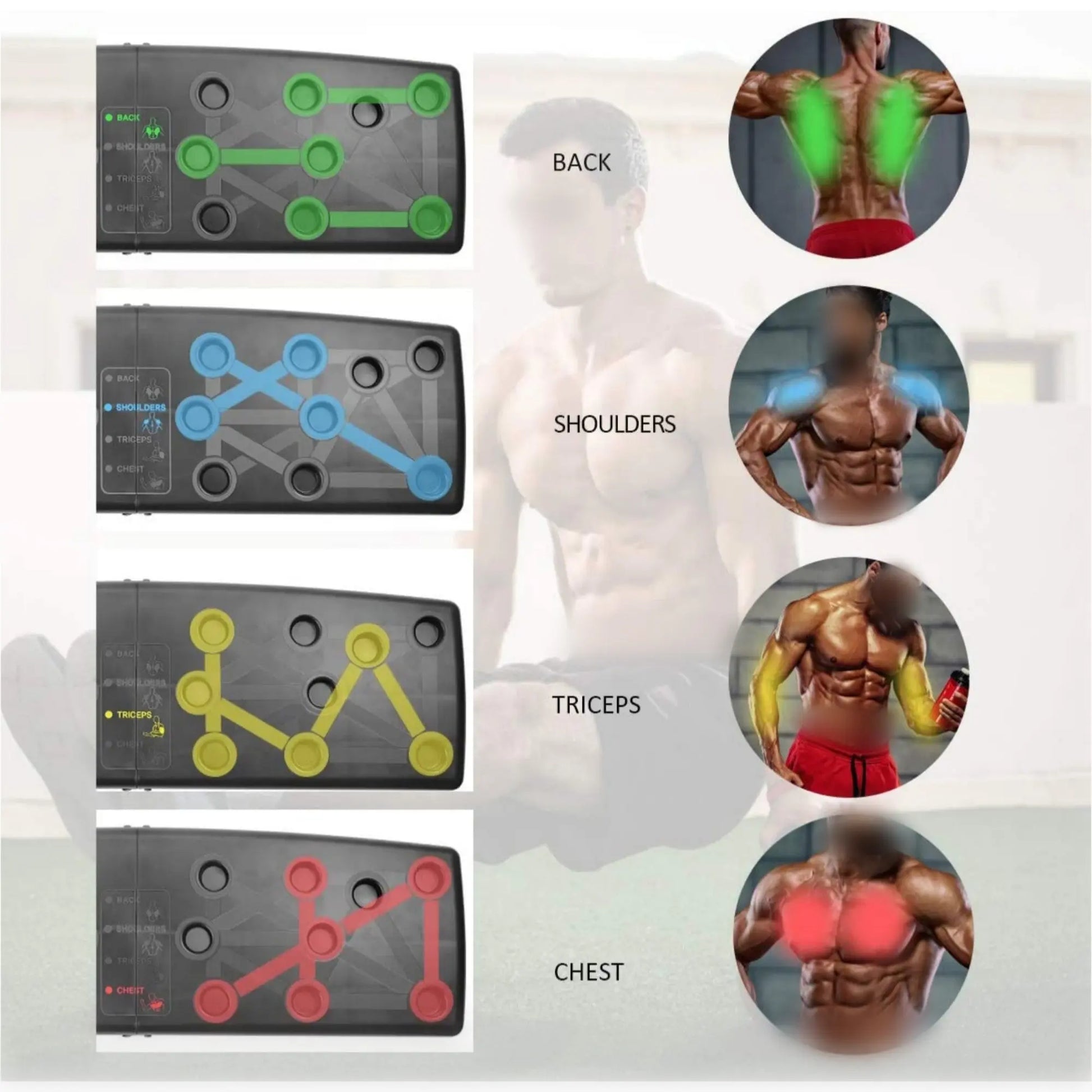 Foldable Push-Up Board: Full-Body Workout Anywhere NNOS