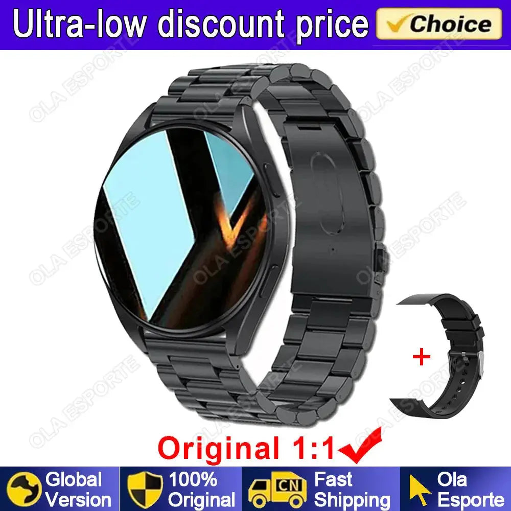 Smart Watch 6 Pro - Bluetooth Calling, Heart Rate Monitor & Custom Dials for Men & Women