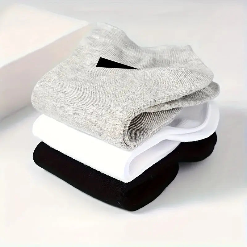 10-Pair Unisex Sock Set – Black, White & Gray Minimalist Everyday Essentials NNOS