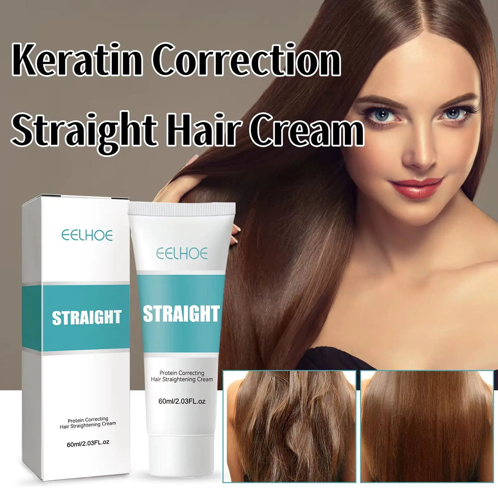 Keratin Repair Straightening Cream for Damaged Hair - Enhances Quality, Softens, and Prevents Dryness and Frizz product image