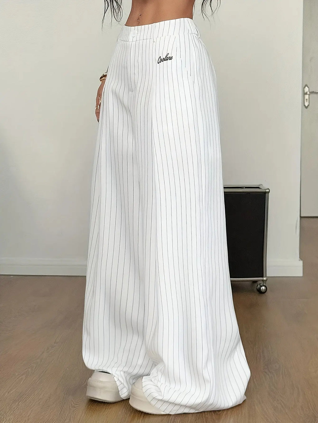 Women’s Wide-Leg Pants – Loose Fit Office Trousers for Casual & Formal Wear NNOS