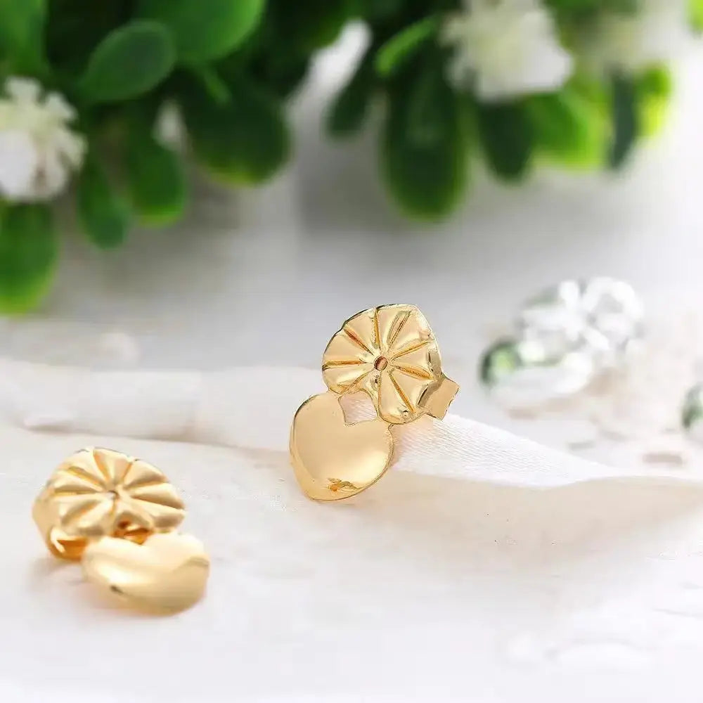 Adjustable Love Heart Stud Earring Lifts for Enhanced Ear Lobe Support and Ornament Display