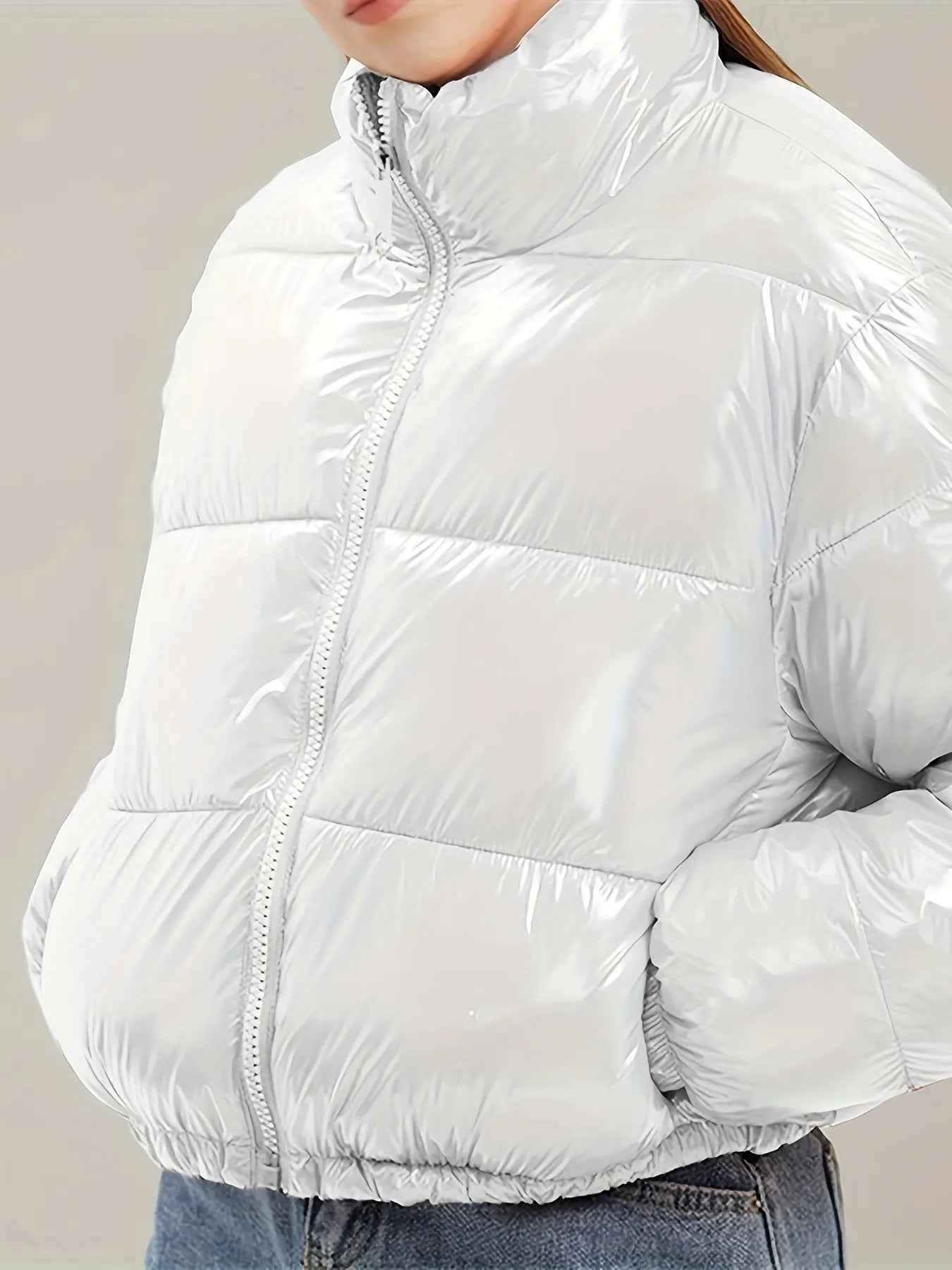 COUTUDI Y2K Bright Puffer Jacket – Women’s Short Coat Korean Streetwear Style NNOS