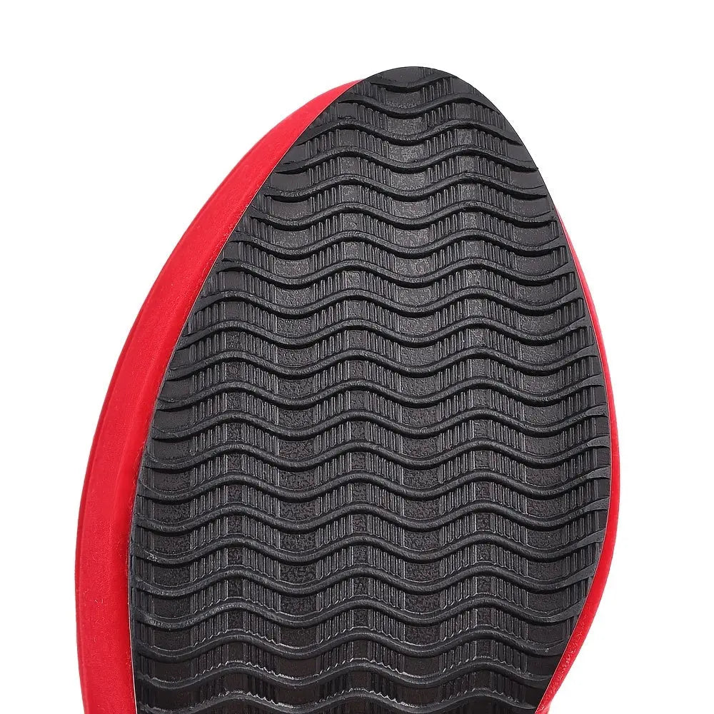 Women’s Over-the-Knee Boots – Chunky Block Heel, Zipper, Flannel Lined NNOS