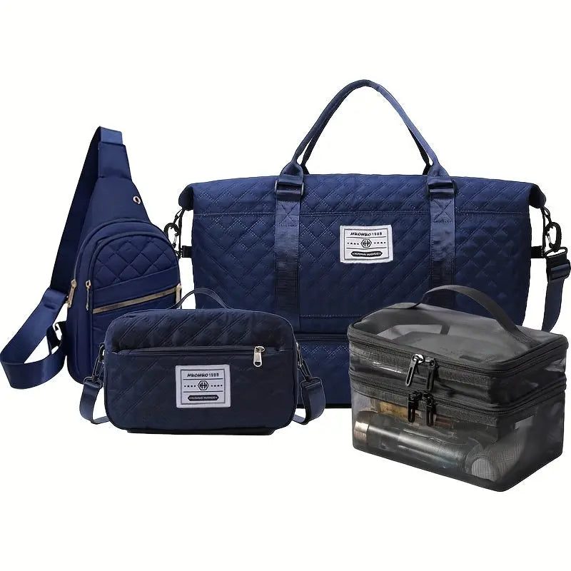 4-in-1 Travel Tote Bag Set – Stylish Large-Capacity Gym, Vacation & Daily Use NNOS