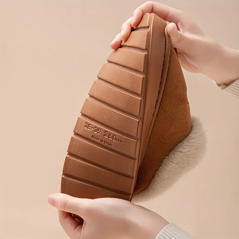 Unisex Winter Slippers – Cozy Fleece-Lined Indoor/Outdoor Plush House Shoes NNOS