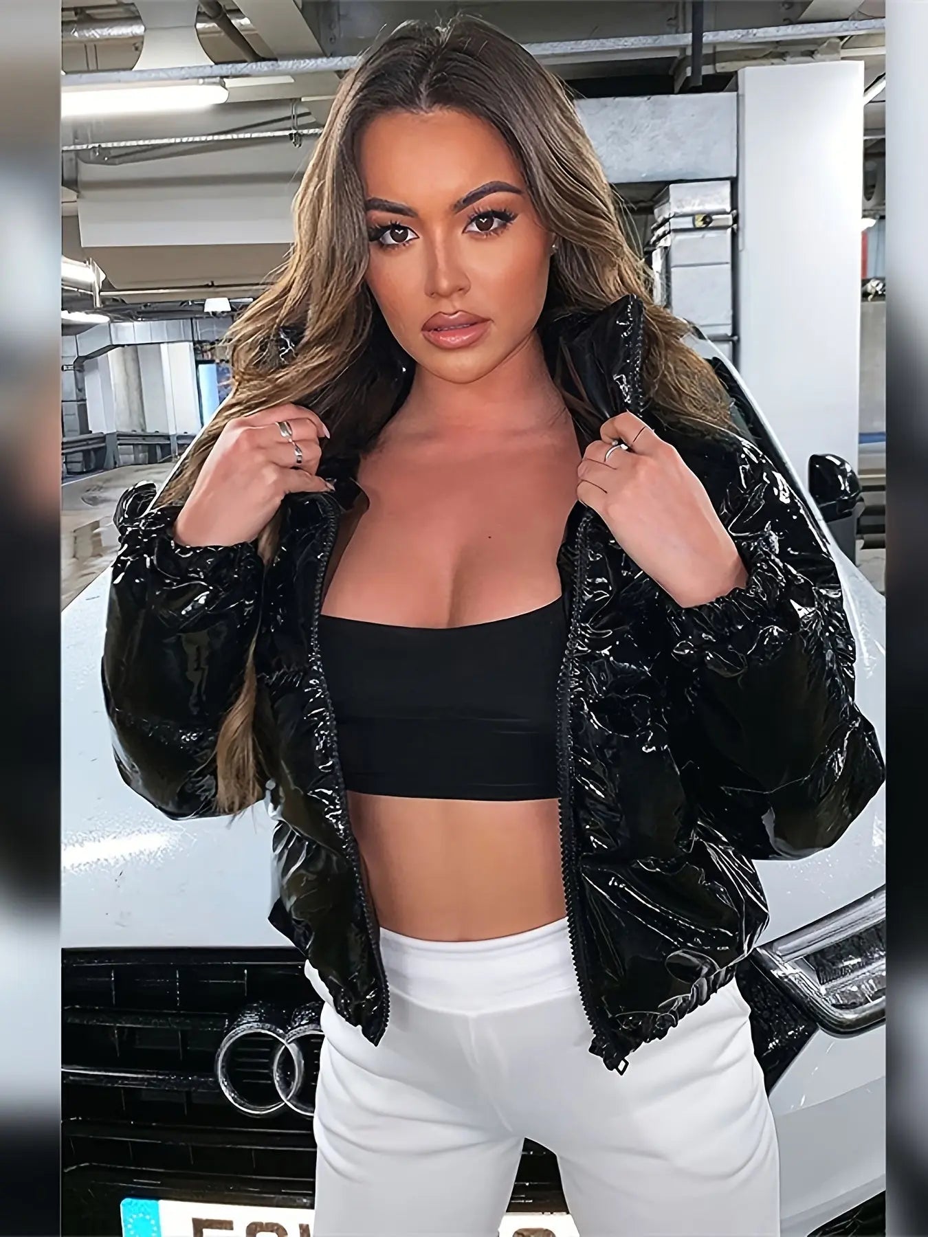 COUTUDI Y2K Bright Puffer Jacket – Women’s Short Coat Korean Streetwear Style NNOS