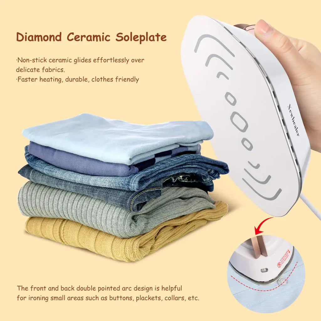 Portable Mini Travel Iron: Fast Heating Electric Iron NNOS