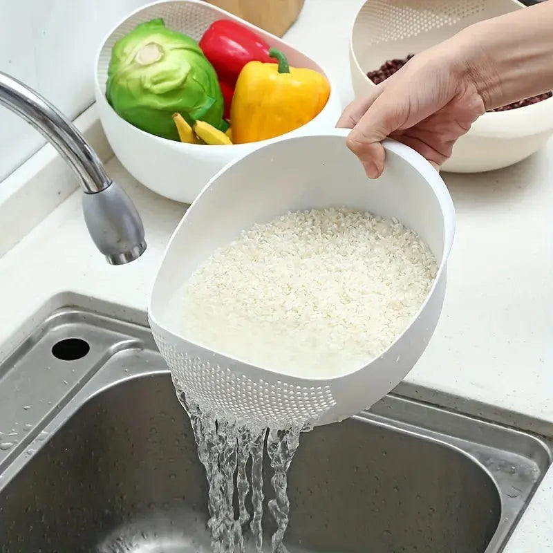 Multi-Purpose Drainage Basket Rice & Veggie – Kitchen Essential product image