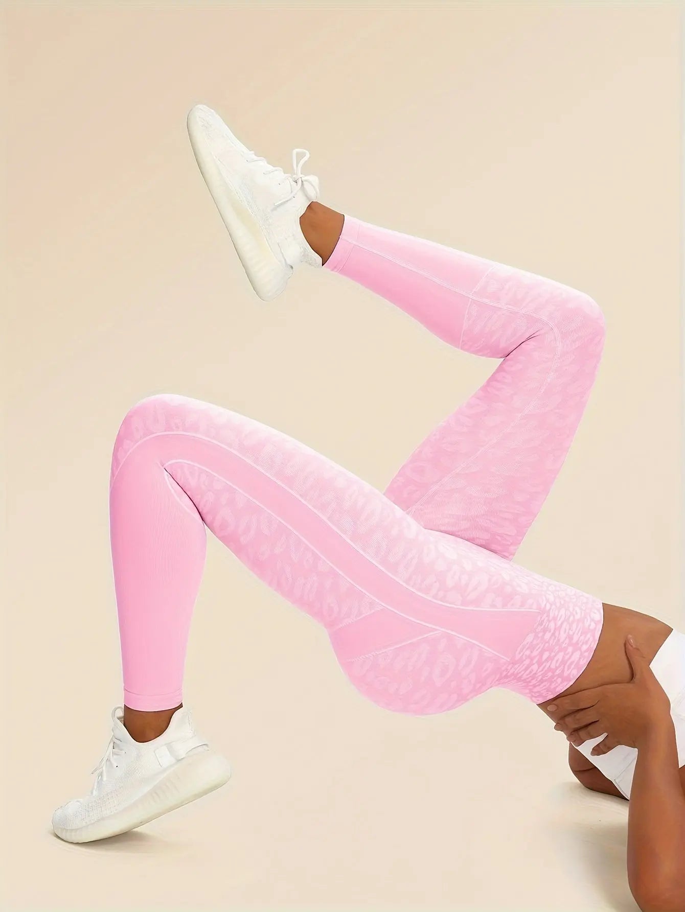 Women’s High-Waist Leopard Yoga Leggings – Seamless Quick-Dry Stretch Pants NNOS