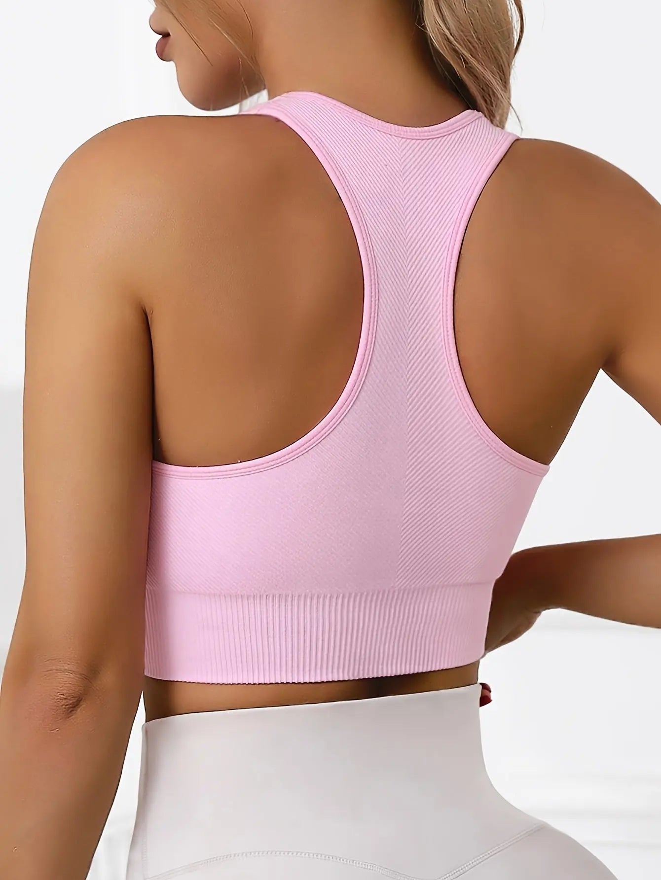 Women’s 3-Pack Crop Tank Tops – Sleeveless U-Neck Stretchy Casual Sportswear NNOS