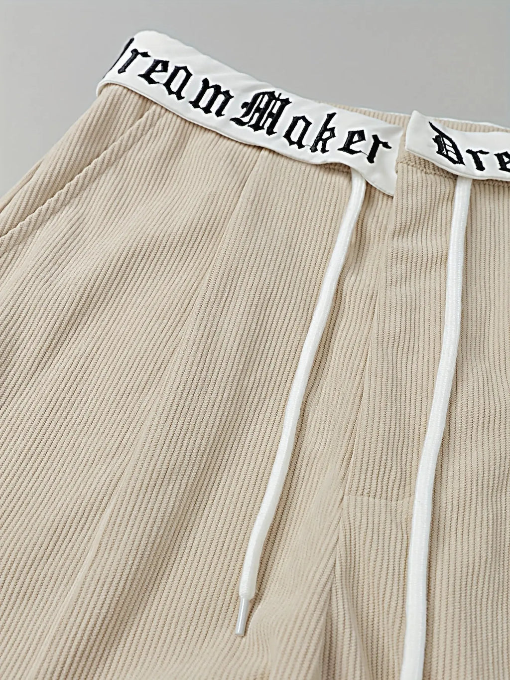 Women’s Gray Wide-Leg Sweatpants – Vintage Y2K Streetwear with Embroidery NNOS