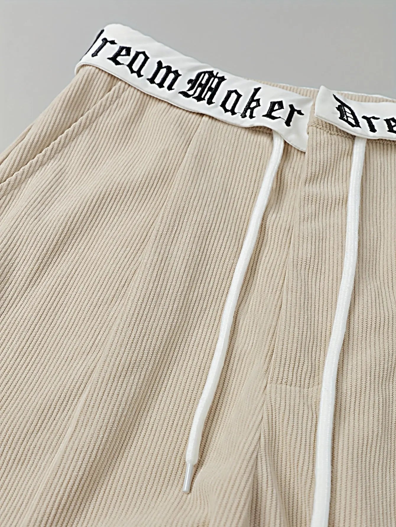 Women’s Gray Wide-Leg Sweatpants – Vintage Y2K Streetwear with Embroidery NNOS