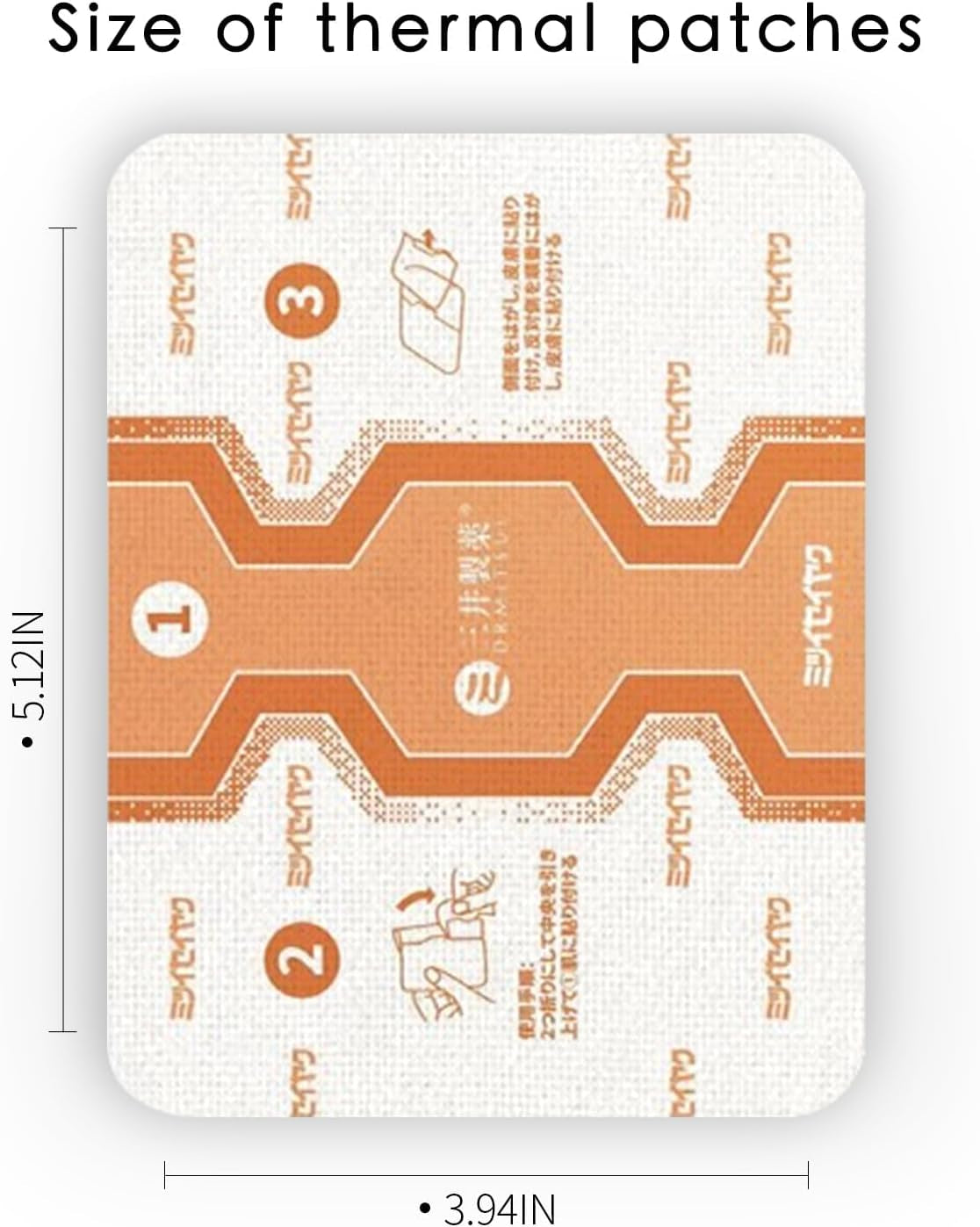 DRMITSUI 12 Heat Patches – Natural Pain Relief for Back
