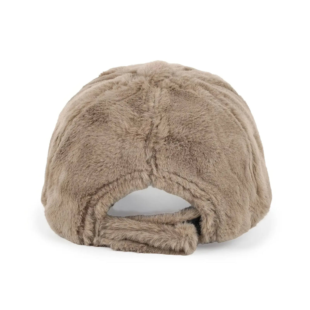 Winter Warm Faux Wool Velvet Hat – Adjustable Cozy Beanie for Outdoor & Xmas NNOS