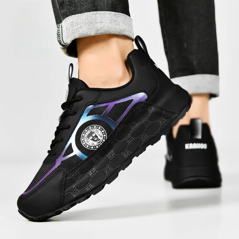 Fashion Sneakers – Breathable Running Shoes with Reflective Accents & Comfort NNOS