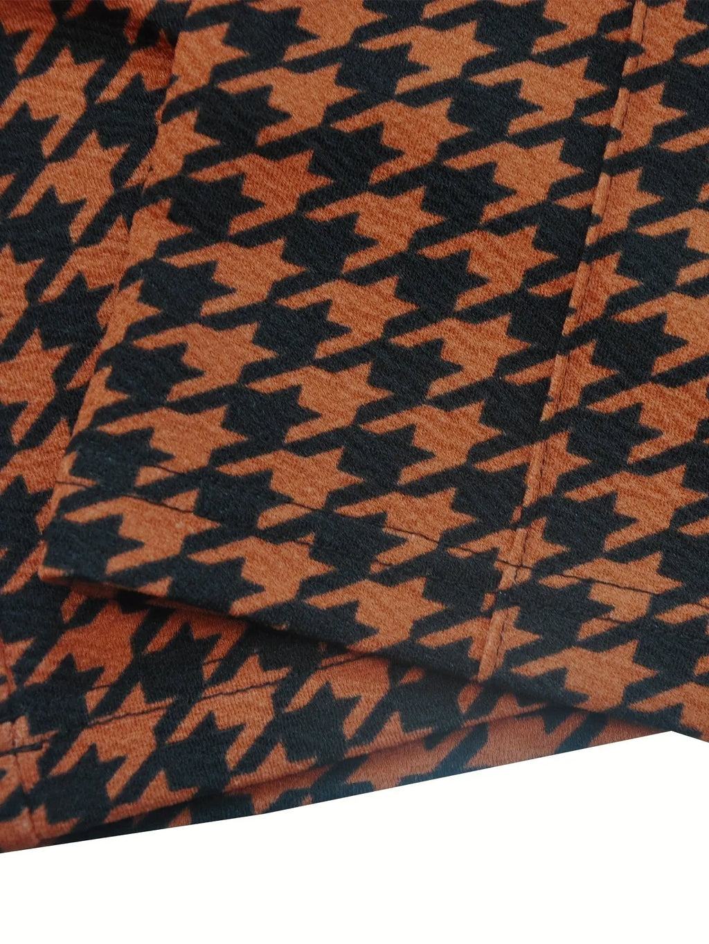 Women'S Professional Houndstooth Jumpsuit - Sleeveless V-Neck with Button Front, Wide-Leg Pants, Brown/Black/White/Gray/Beige, Office to Party Outfit for Spring/Summer, Elegant Formal & Casual Attire, Summer Fashion, Sophisti NNOS