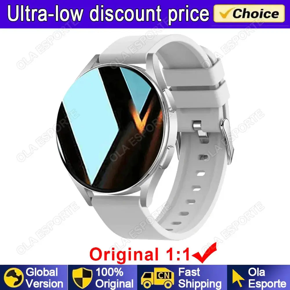 Smart Watch 6 Pro - Bluetooth Calling, Heart Rate Monitor & Custom Dials for Men & Women