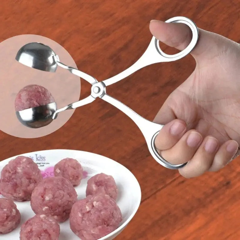 Ultimate Stainless Steel Meatball & Fish Ball Maker - Perfect Kitchen Tool for Delicious Rice Balls product image