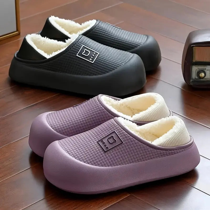 Women’s Slip-On House Slippers – Cozy Indoor/Outdoor Shoes with Non-Slip Sole NNOS