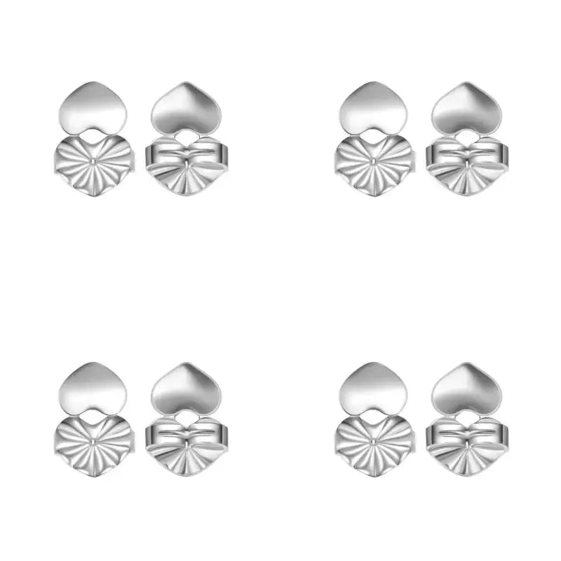 Adjustable Love Heart Stud Earring Lifts for Enhanced Ear Lobe Support and Ornament Display