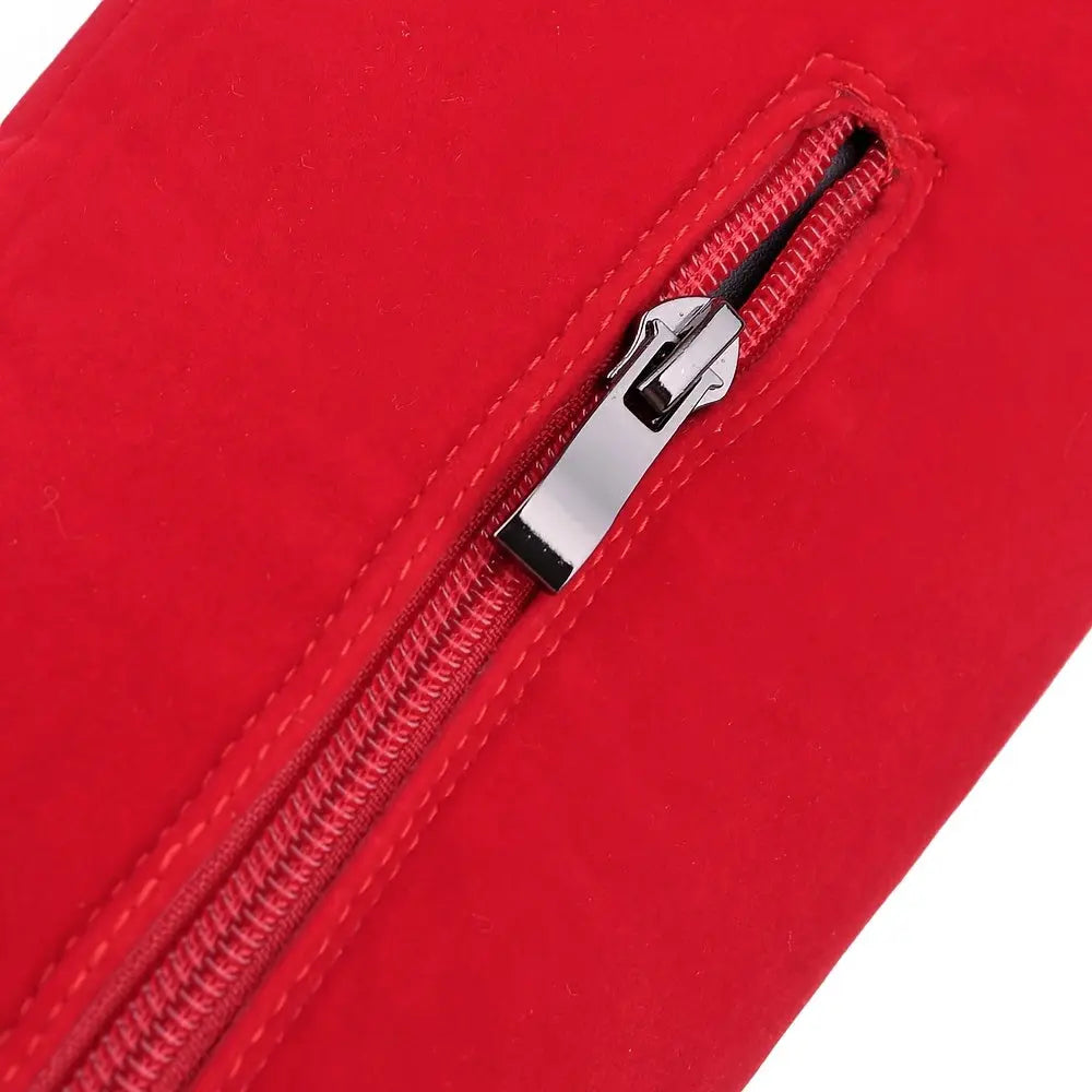 Women’s Over-the-Knee Boots – Chunky Block Heel, Zipper, Flannel Lined NNOS