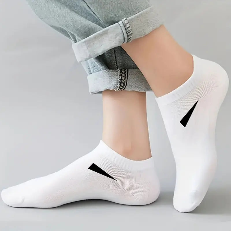 10-Pair Unisex Sock Set – Black, White & Gray Minimalist Everyday Essentials NNOS