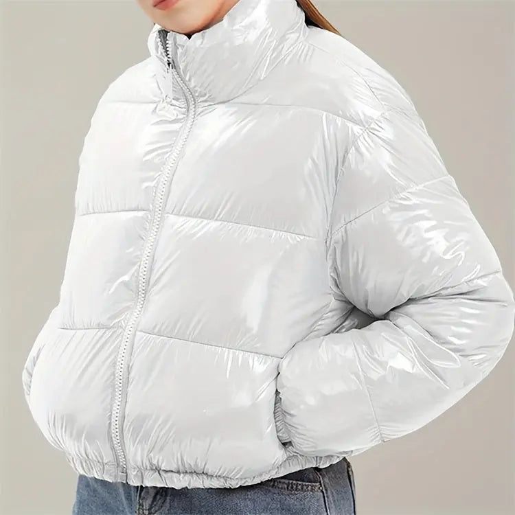 COUTUDI Y2K Bright Puffer Jacket – Women’s Short Coat Korean Streetwear Style NNOS