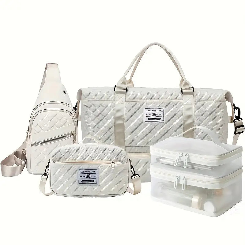 4-in-1 Travel Tote Bag Set – Stylish Large-Capacity Gym, Vacation & Daily Use NNOS