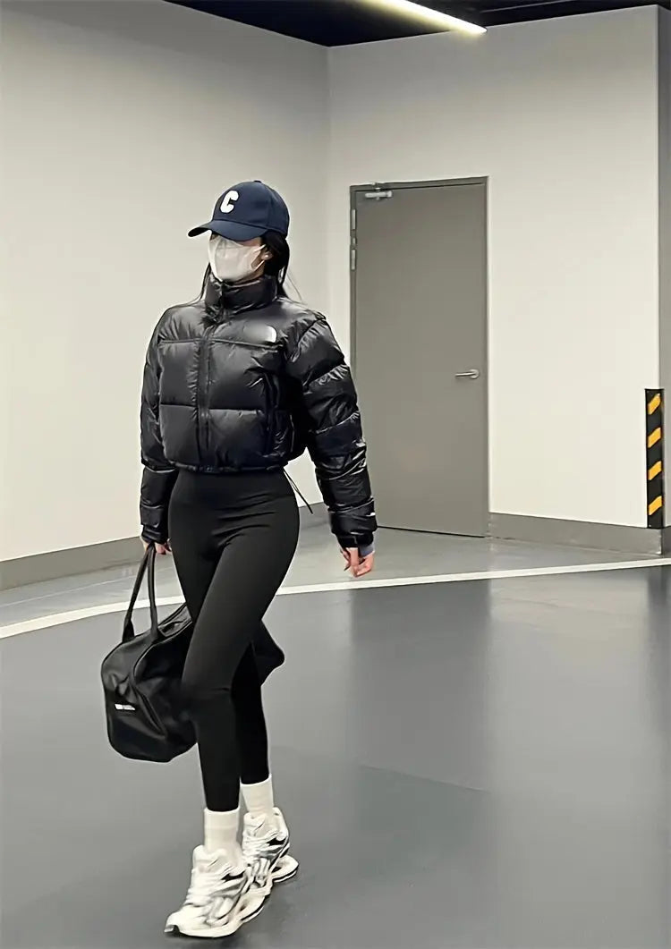 COUTUDI Y2K Bright Puffer Jacket – Women’s Short Coat Korean Streetwear Style NNOS