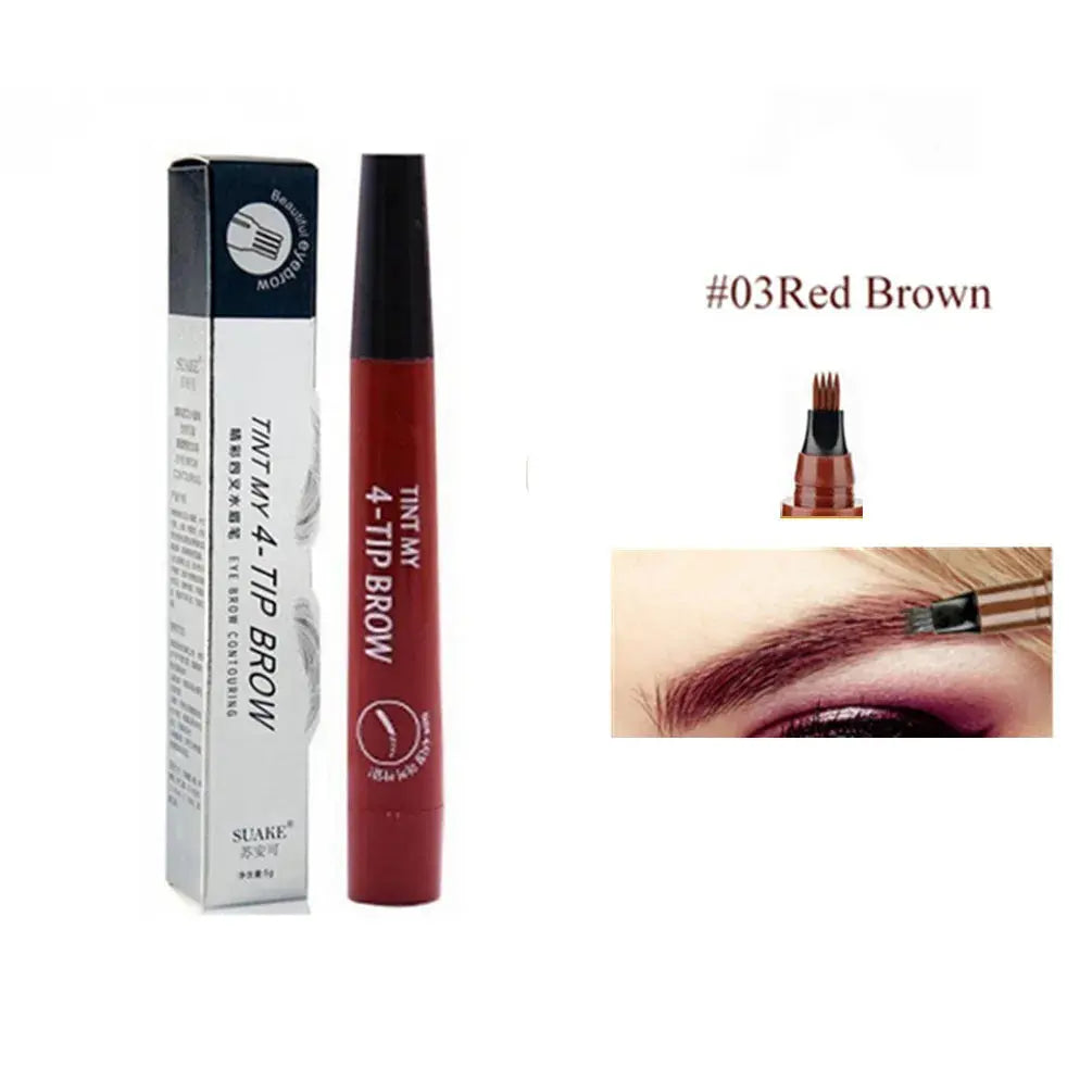 4D Eyebrow Pen with Fork Tip – Long-Lasting Waterproof Microblading Effect | NNOS NNOS