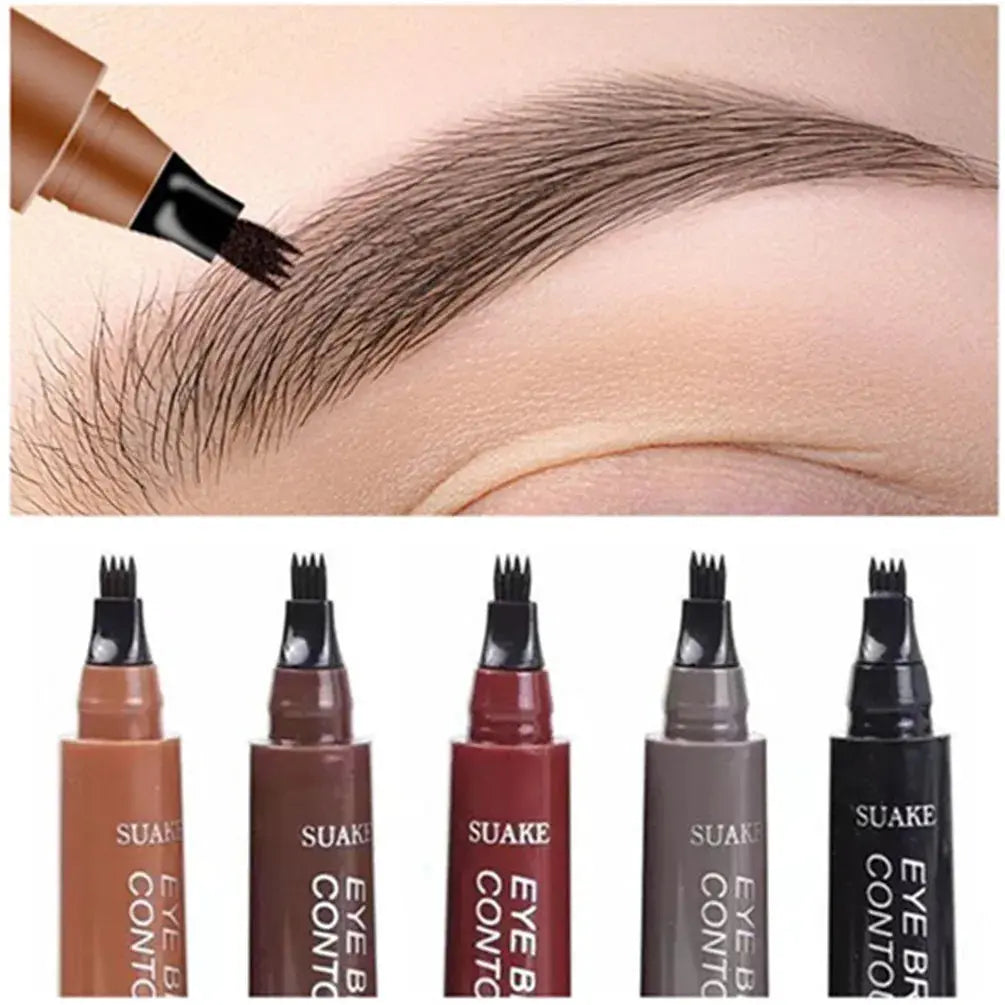 4D Eyebrow Pen with Fork Tip – Long-Lasting Waterproof Microblading Effect | NNOS NNOS