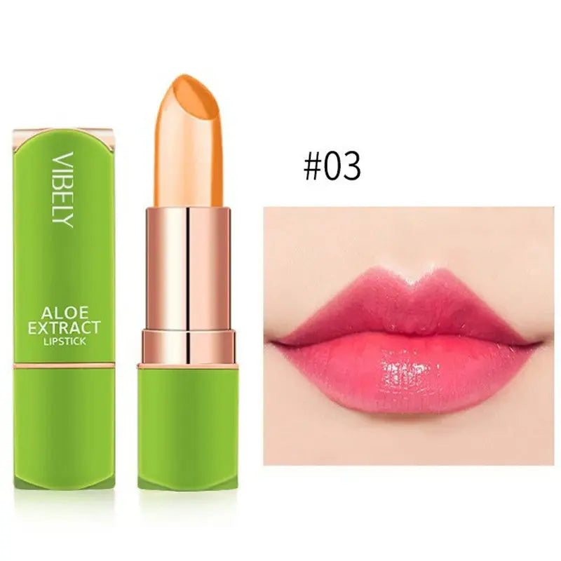 Color Changing Aloe Vera Jelly Lipstick Moisturizing Tinted Lip Balm  Lasting Moisturizing Not Easy To Fade Lipsticks Cosmetic NNOS