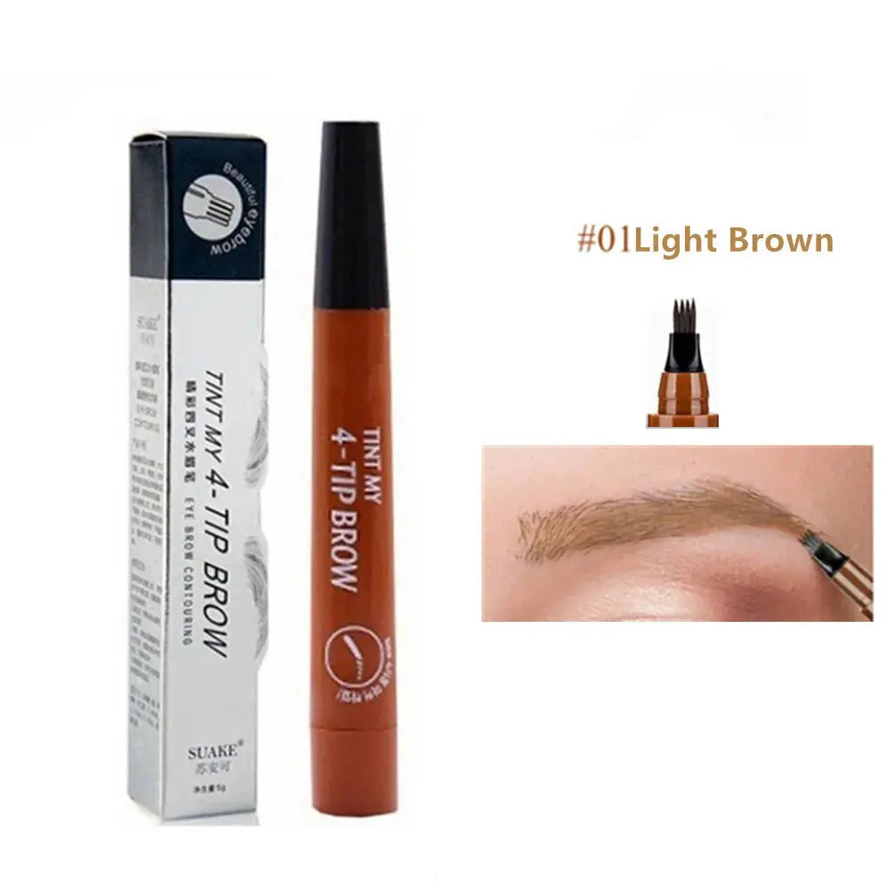 4D Eyebrow Pen with Fork Tip – Long-Lasting Waterproof Microblading Effect | NNOS NNOS