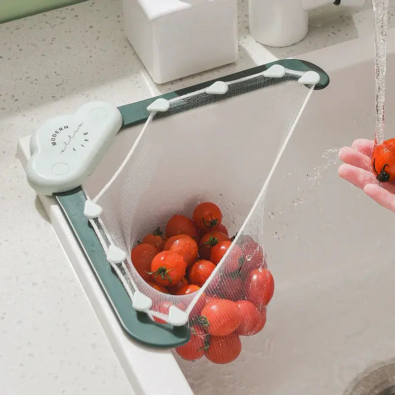 Kitchen Sink Filter Net Triangular Leftovers Strainer Mesh Anti-Clogging Disposable Residue Separation Hanging Bag Drain Tools NNOS
