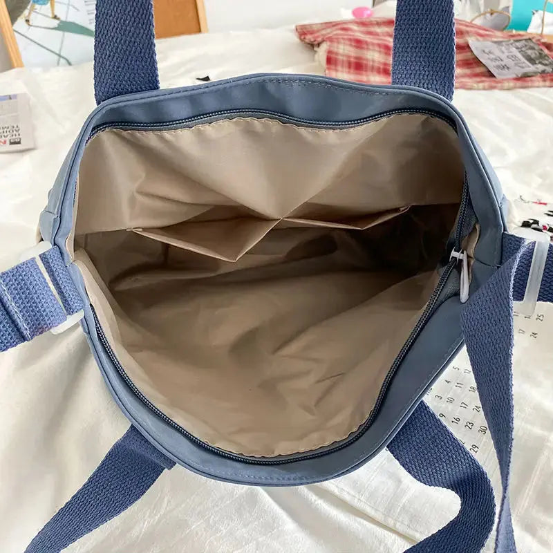 Waterproof Nylon Canvas Shoulder Bag – Stylish Japanese-Inspired Crossbody Satchel for Women, Girls & Students NNOS