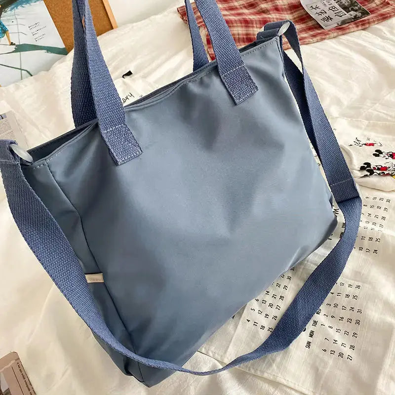 Waterproof Nylon Canvas Shoulder Bag – Stylish Japanese-Inspired Crossbody Satchel for Women, Girls & Students NNOS